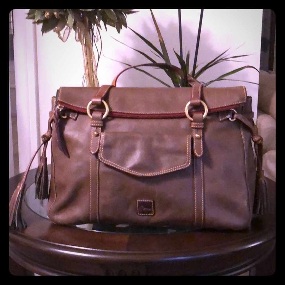 Dooney and Bourne Brown leather satchel